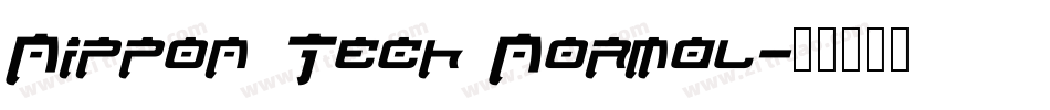 Nippon Tech Normal字体转换